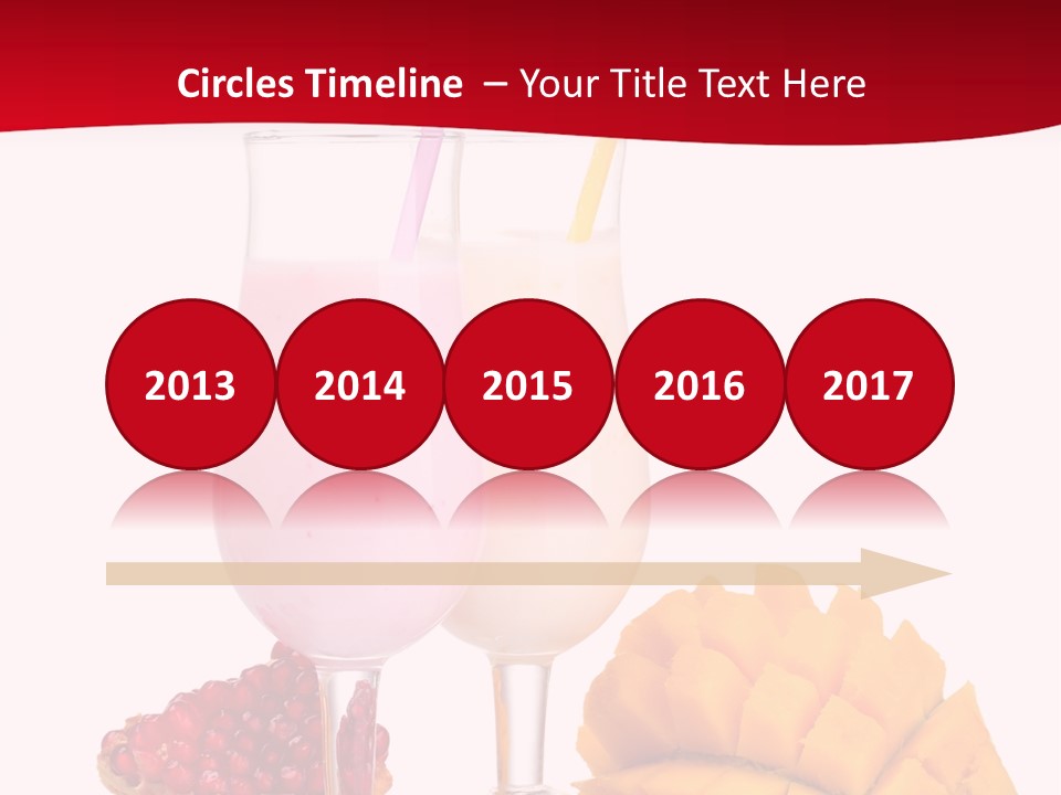 Milkshake Smoothie Calorie PowerPoint Template