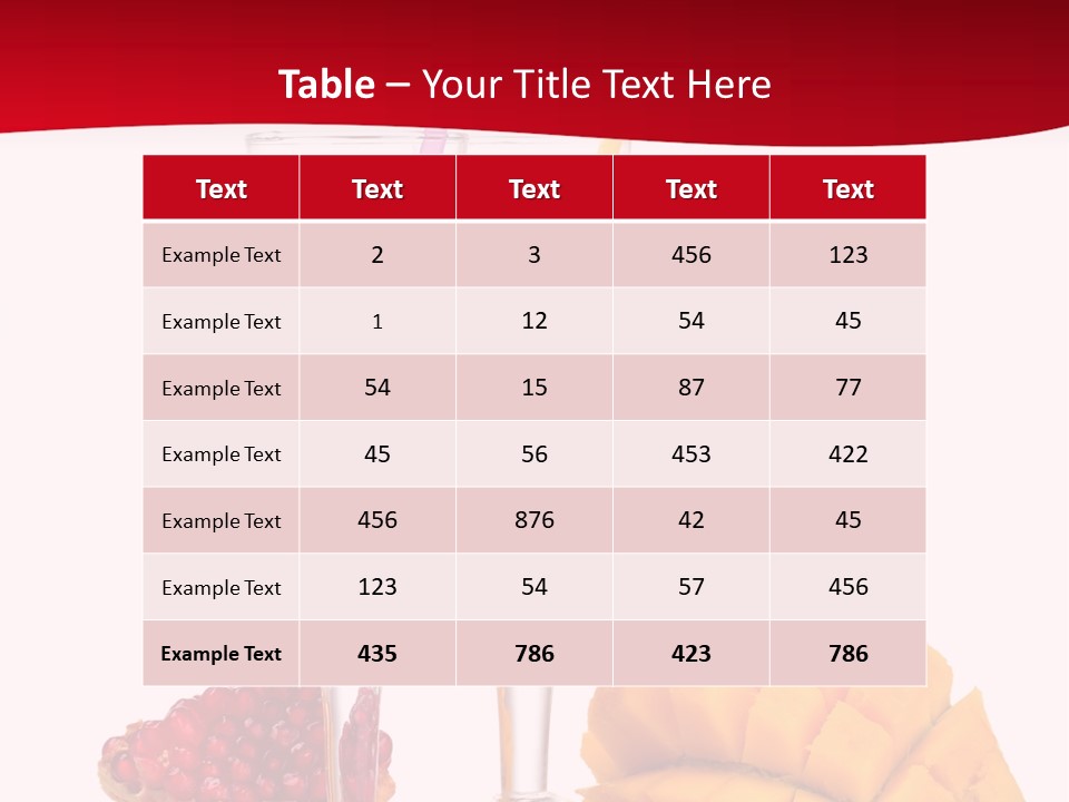 Milkshake Smoothie Calorie PowerPoint Template