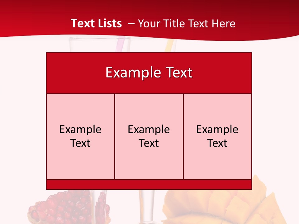 Milkshake Smoothie Calorie PowerPoint Template