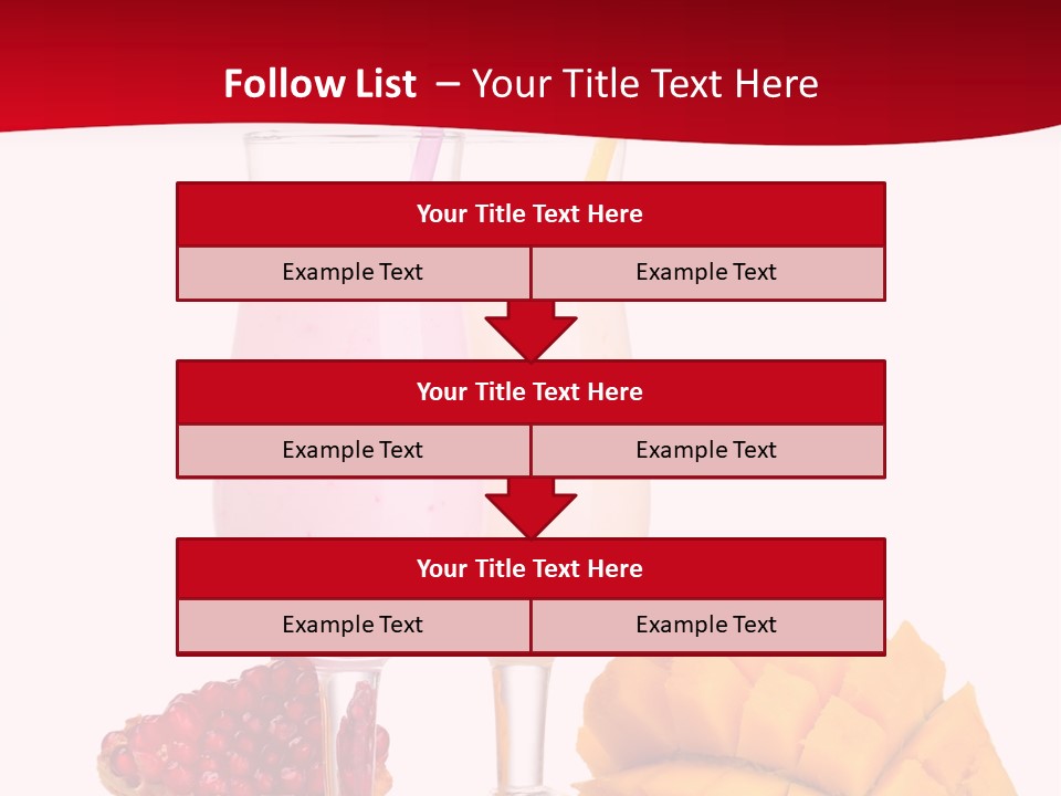 Milkshake Smoothie Calorie PowerPoint Template
