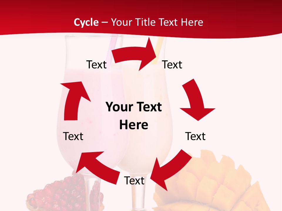 Milkshake Smoothie Calorie PowerPoint Template