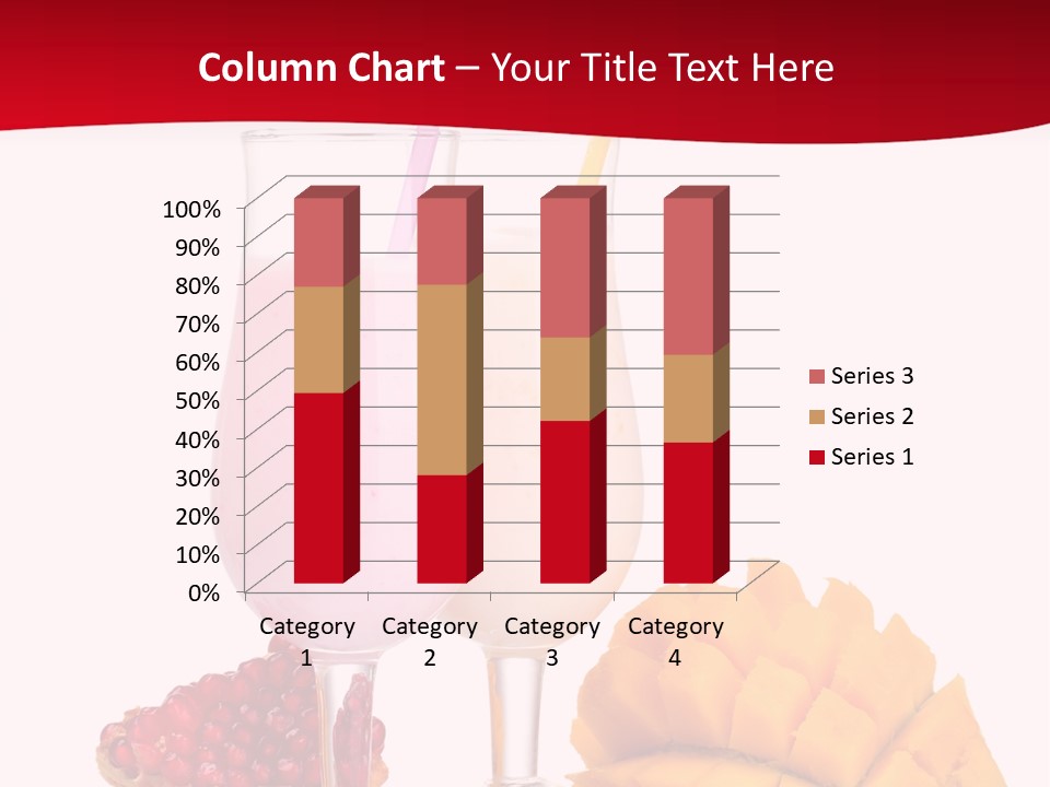 Milkshake Smoothie Calorie PowerPoint Template