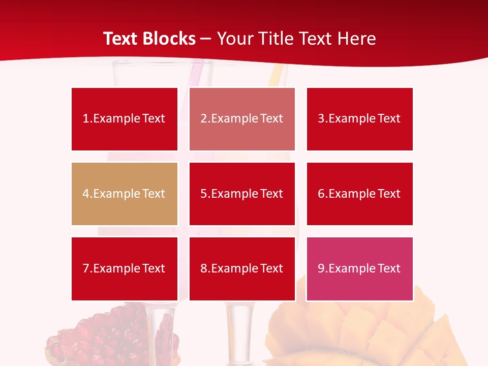 Milkshake Smoothie Calorie PowerPoint Template