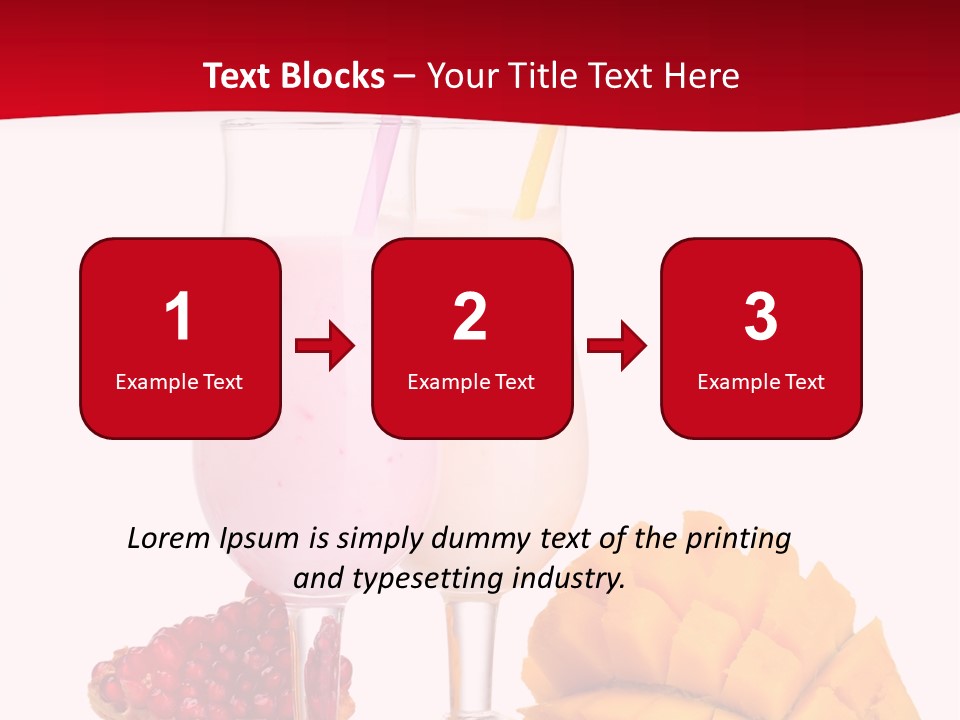 Milkshake Smoothie Calorie PowerPoint Template