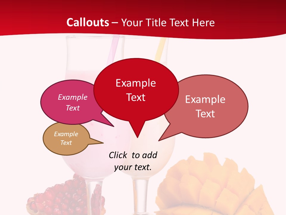 Milkshake Smoothie Calorie PowerPoint Template