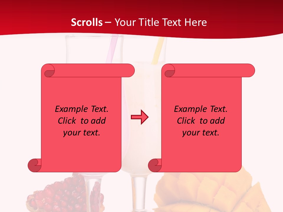 Milkshake Smoothie Calorie PowerPoint Template