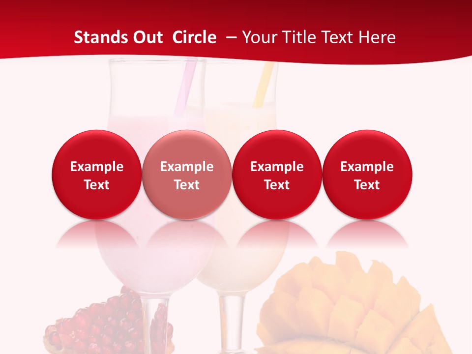 Milkshake Smoothie Calorie PowerPoint Template
