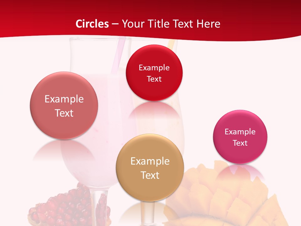 Milkshake Smoothie Calorie PowerPoint Template