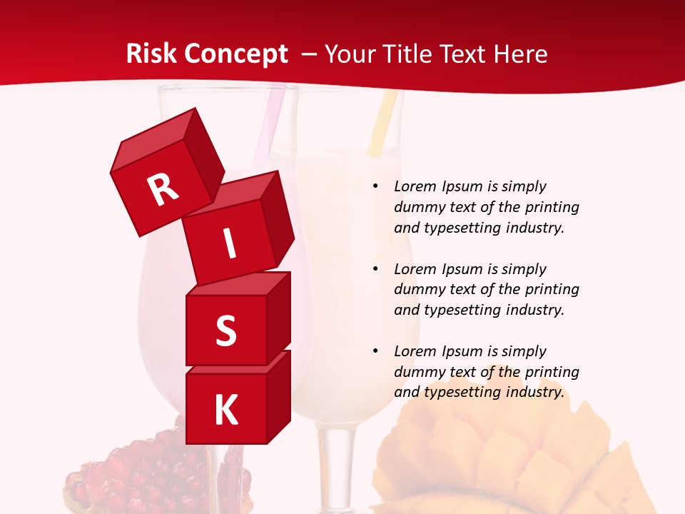 Milkshake Smoothie Calorie PowerPoint Template