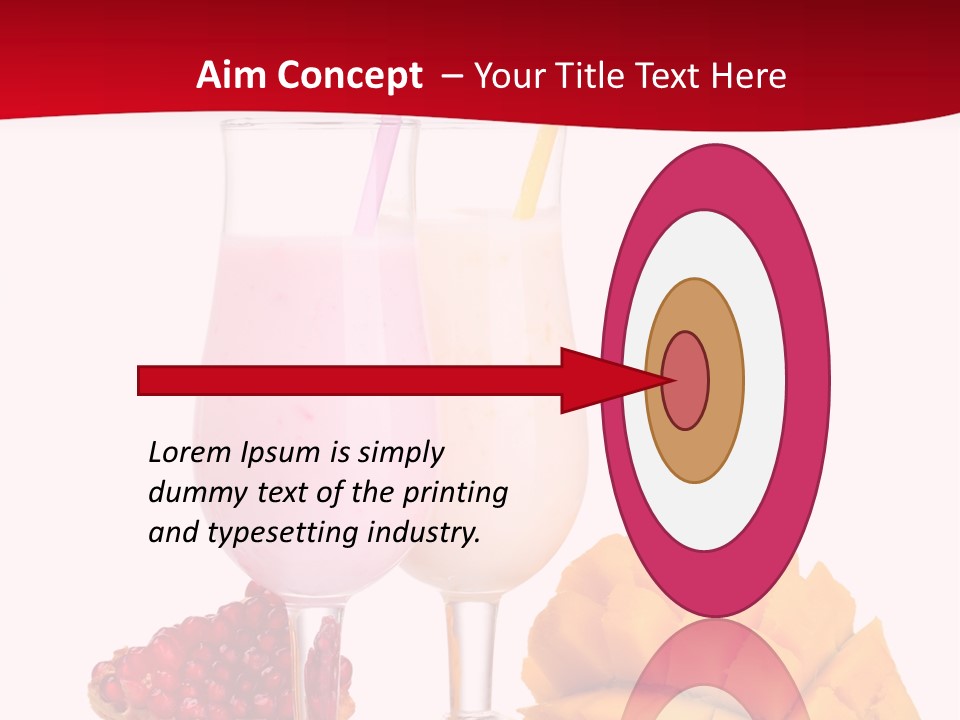 Milkshake Smoothie Calorie PowerPoint Template