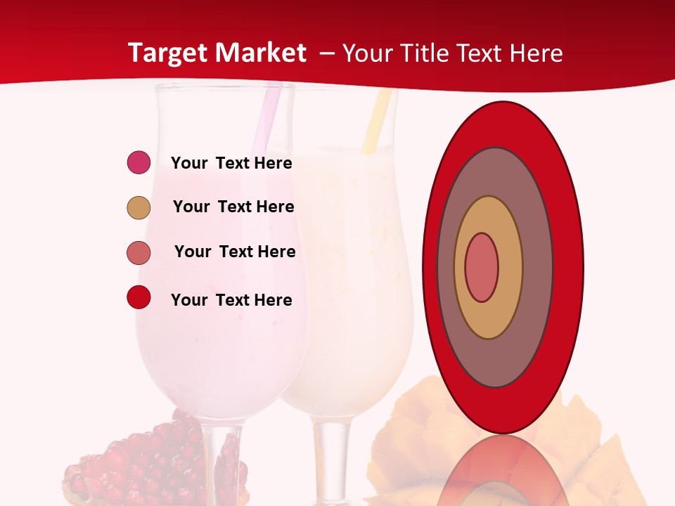 Milkshake Smoothie Calorie PowerPoint Template