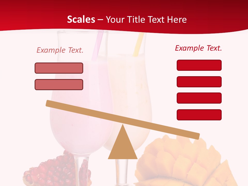 Milkshake Smoothie Calorie PowerPoint Template