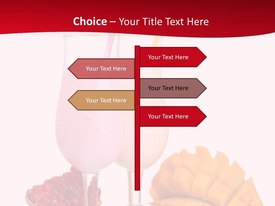 Milkshake Smoothie Calorie PowerPoint Template