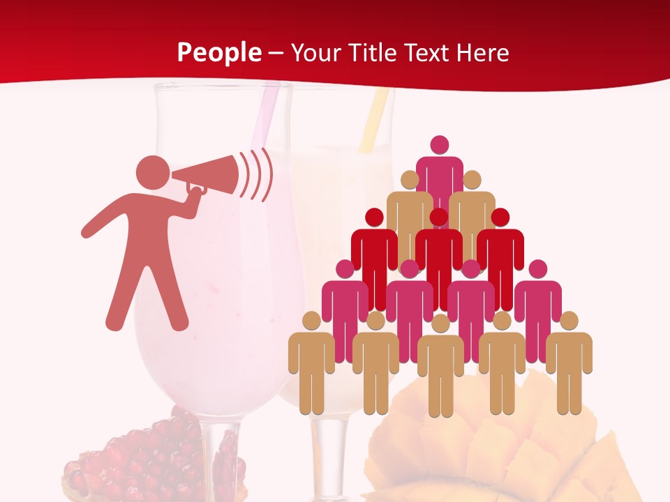 Milkshake Smoothie Calorie PowerPoint Template