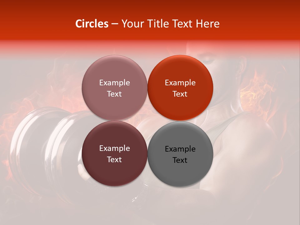 Strong Male Training PowerPoint Template