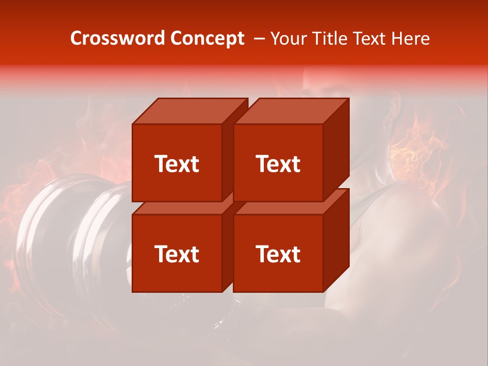Strong Male Training PowerPoint Template