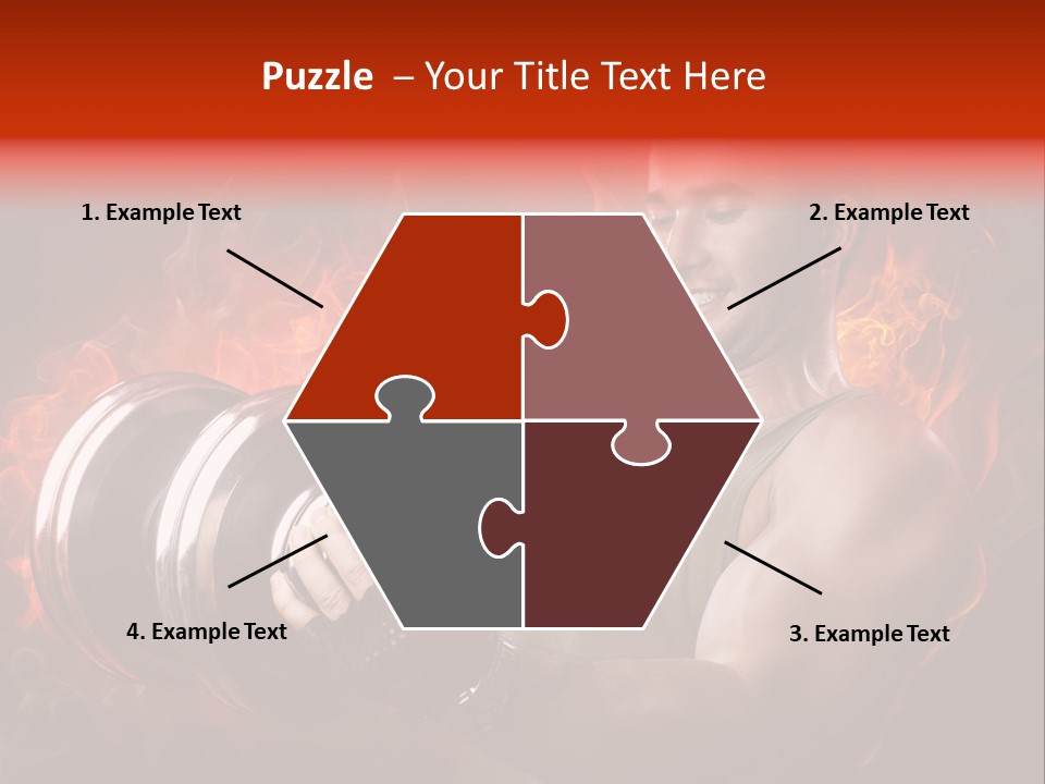 Strong Male Training PowerPoint Template