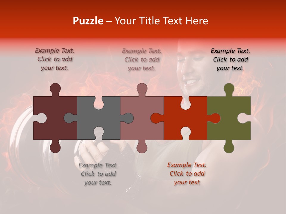 Strong Male Training PowerPoint Template