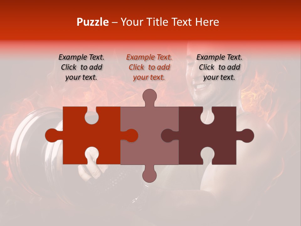 Strong Male Training PowerPoint Template