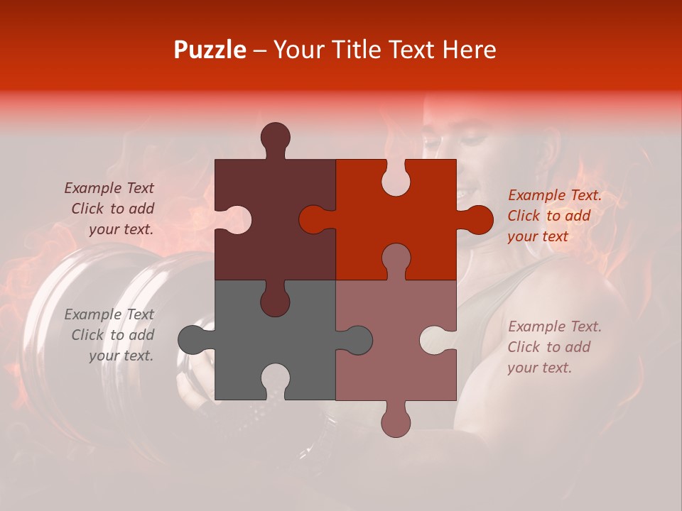 Strong Male Training PowerPoint Template