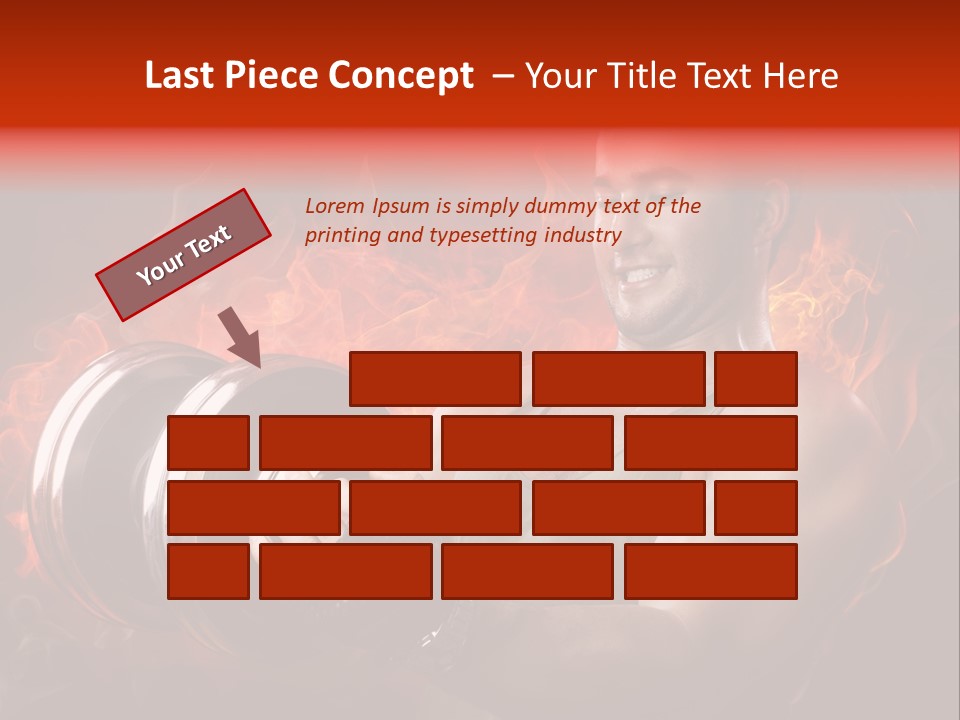 Strong Male Training PowerPoint Template