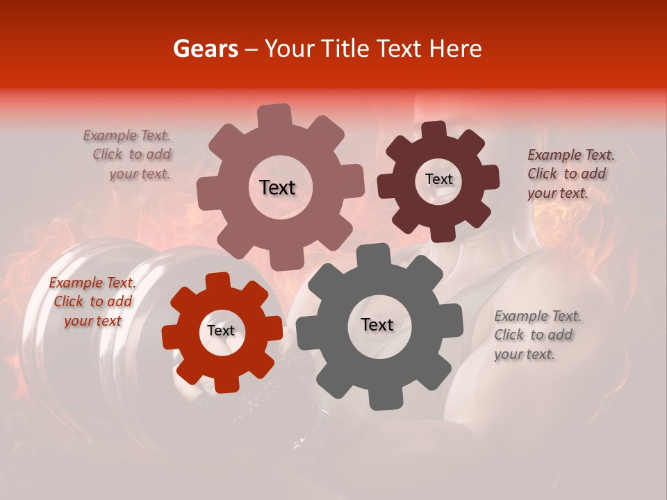 Strong Male Training PowerPoint Template