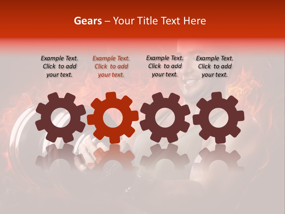 Strong Male Training PowerPoint Template