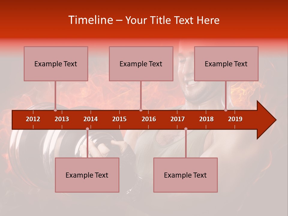 Strong Male Training PowerPoint Template