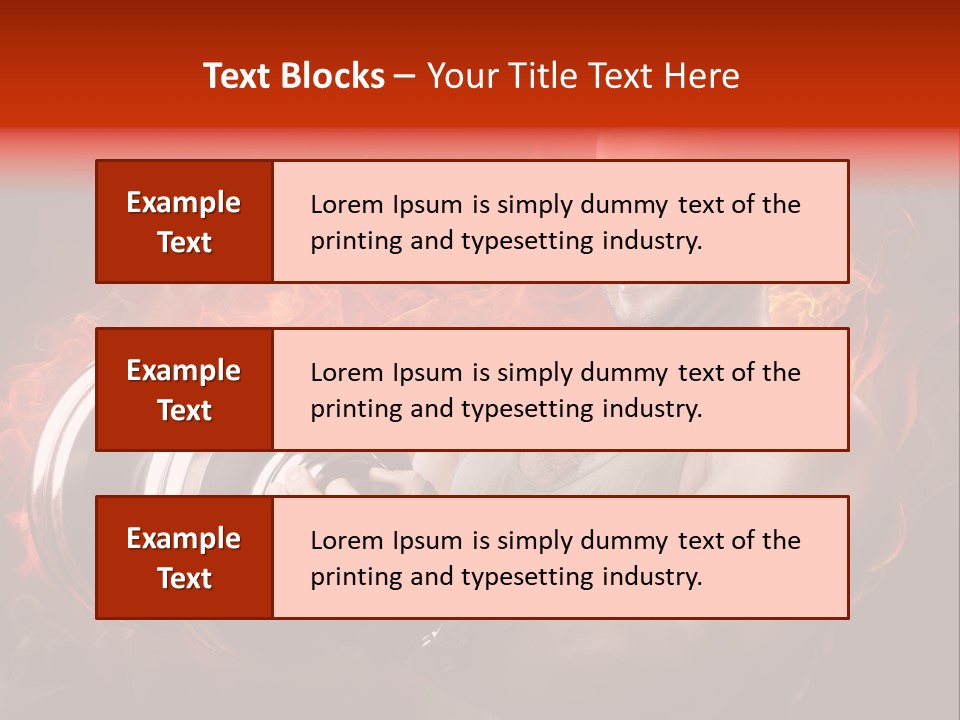 Strong Male Training PowerPoint Template