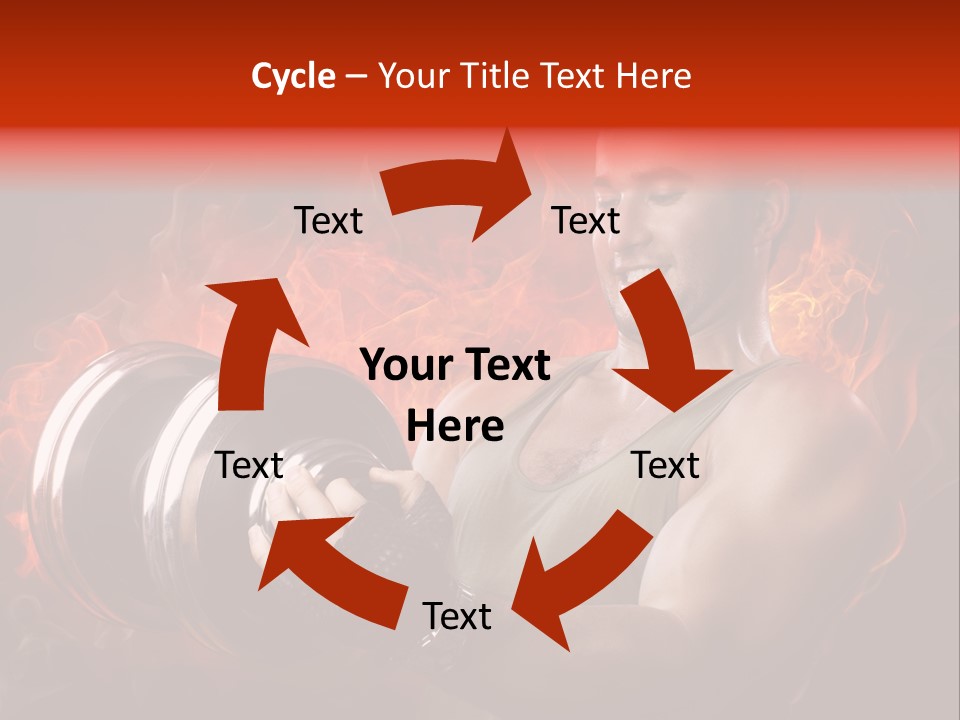 Strong Male Training PowerPoint Template