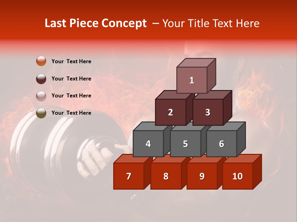 Strong Male Training PowerPoint Template