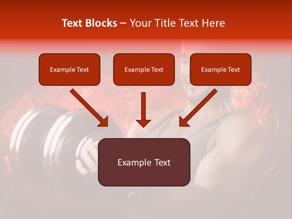 Strong Male Training PowerPoint Template