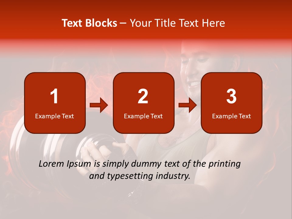Strong Male Training PowerPoint Template