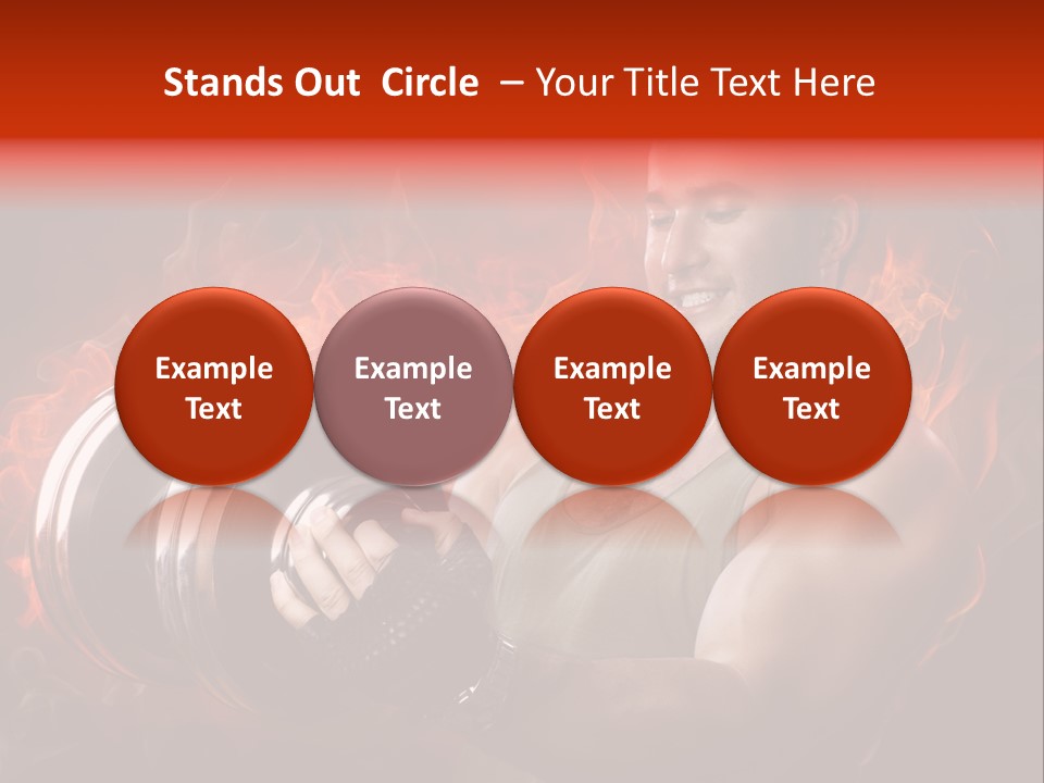 Strong Male Training PowerPoint Template