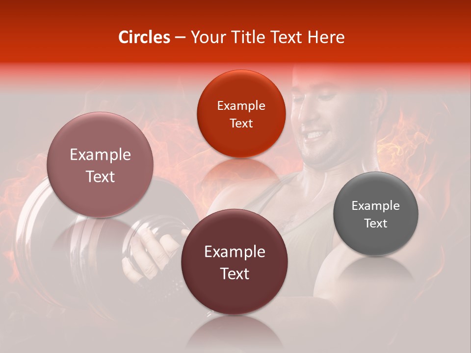 Strong Male Training PowerPoint Template