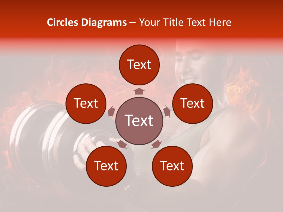 Strong Male Training PowerPoint Template