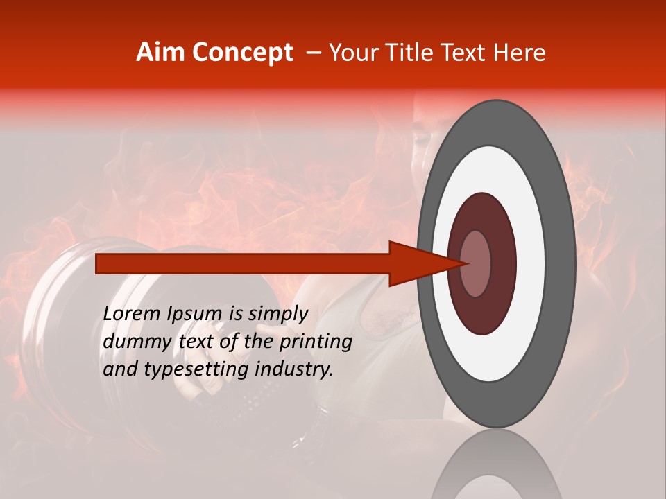 Strong Male Training PowerPoint Template