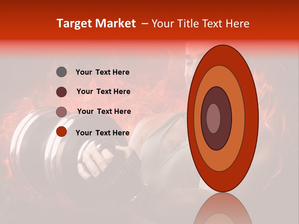 Strong Male Training PowerPoint Template