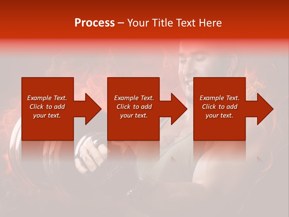 Strong Male Training PowerPoint Template
