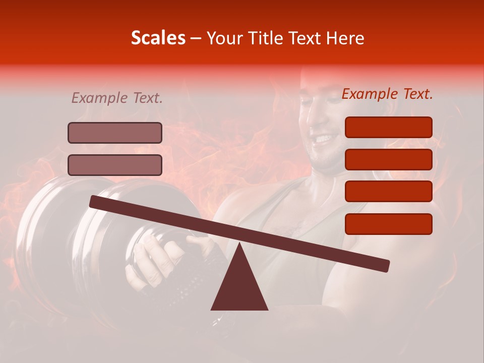 Strong Male Training PowerPoint Template