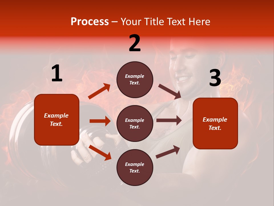 Strong Male Training PowerPoint Template