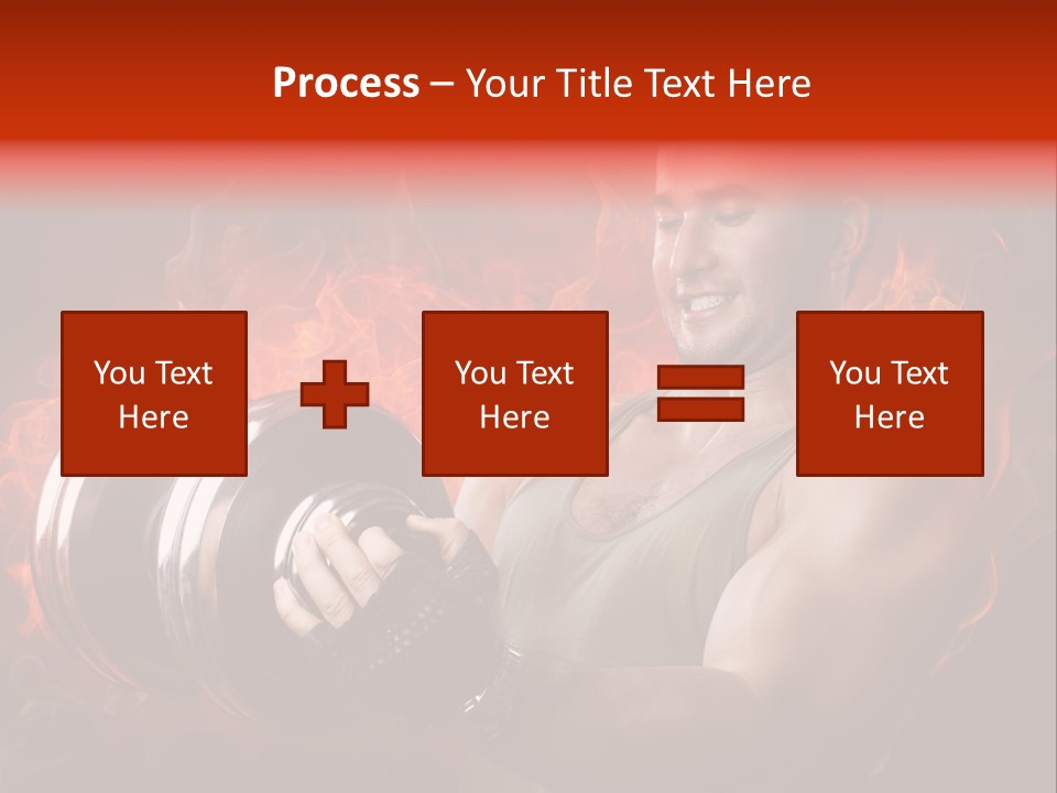 Strong Male Training PowerPoint Template