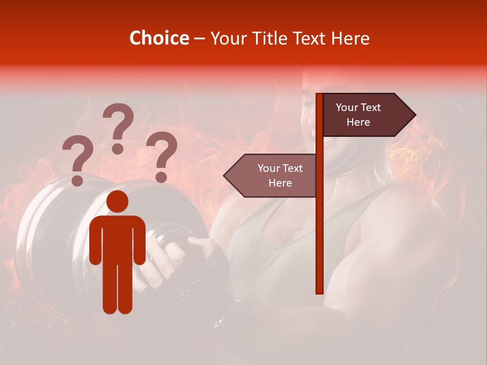 Strong Male Training PowerPoint Template