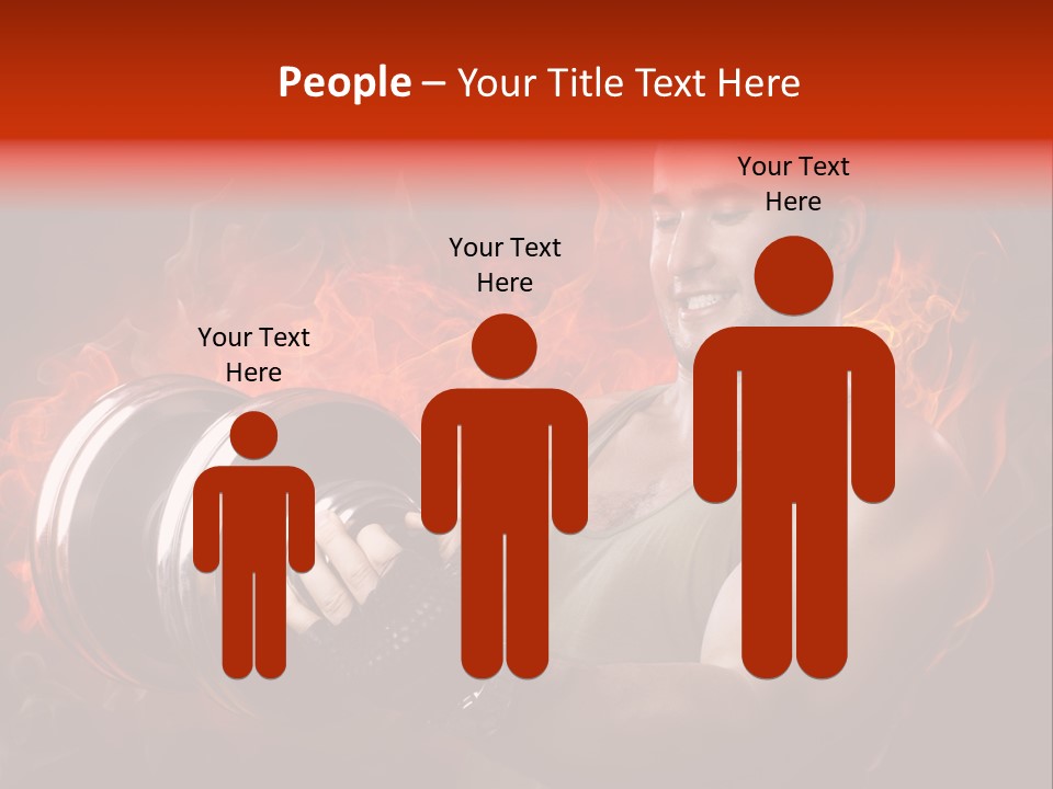 Strong Male Training PowerPoint Template