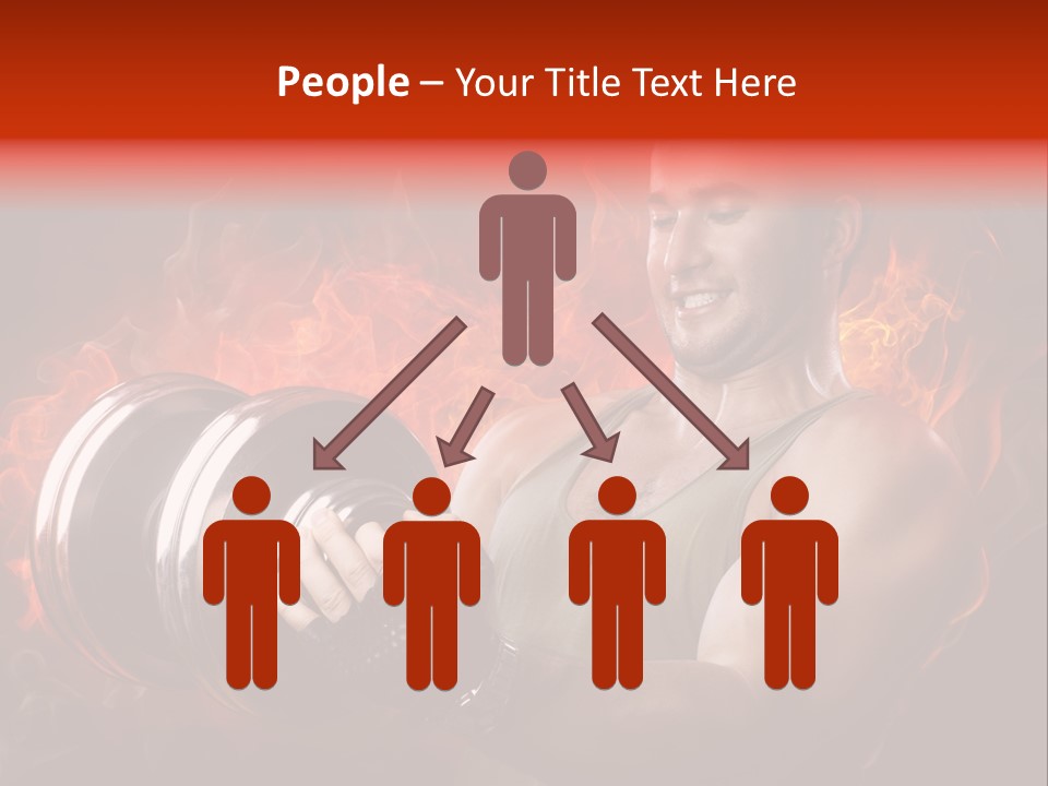 Strong Male Training PowerPoint Template