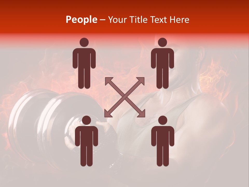 Strong Male Training PowerPoint Template