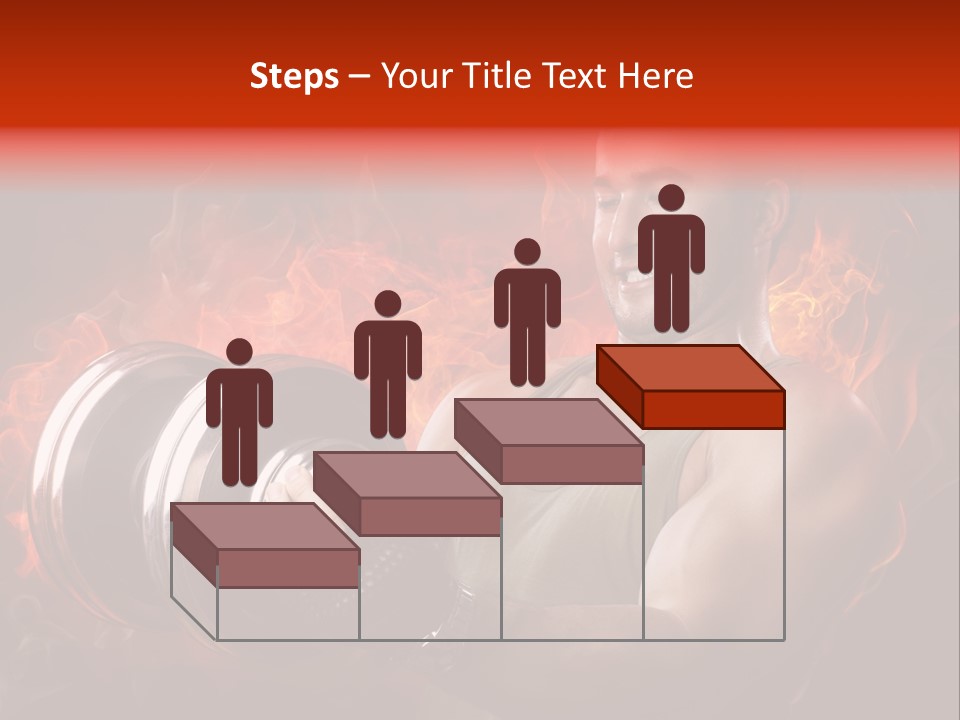 Strong Male Training PowerPoint Template