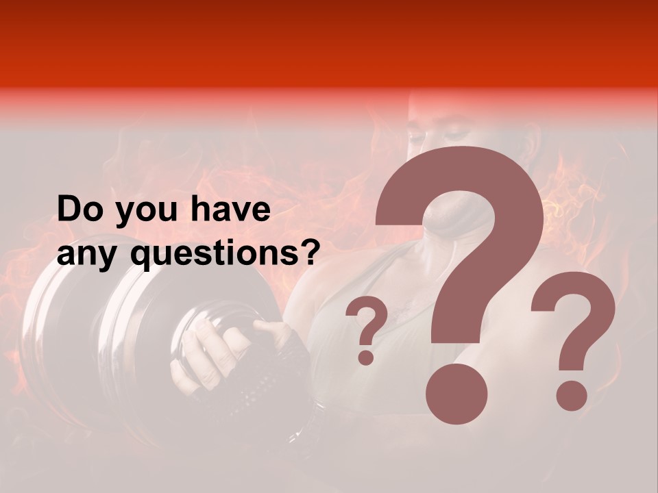 Strong Male Training PowerPoint Template