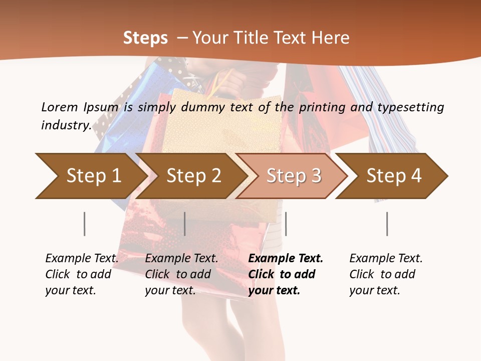 Happy Portrait Buyer PowerPoint Template