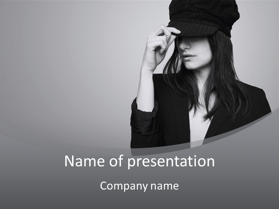 Aggressive Grey Model PowerPoint Template